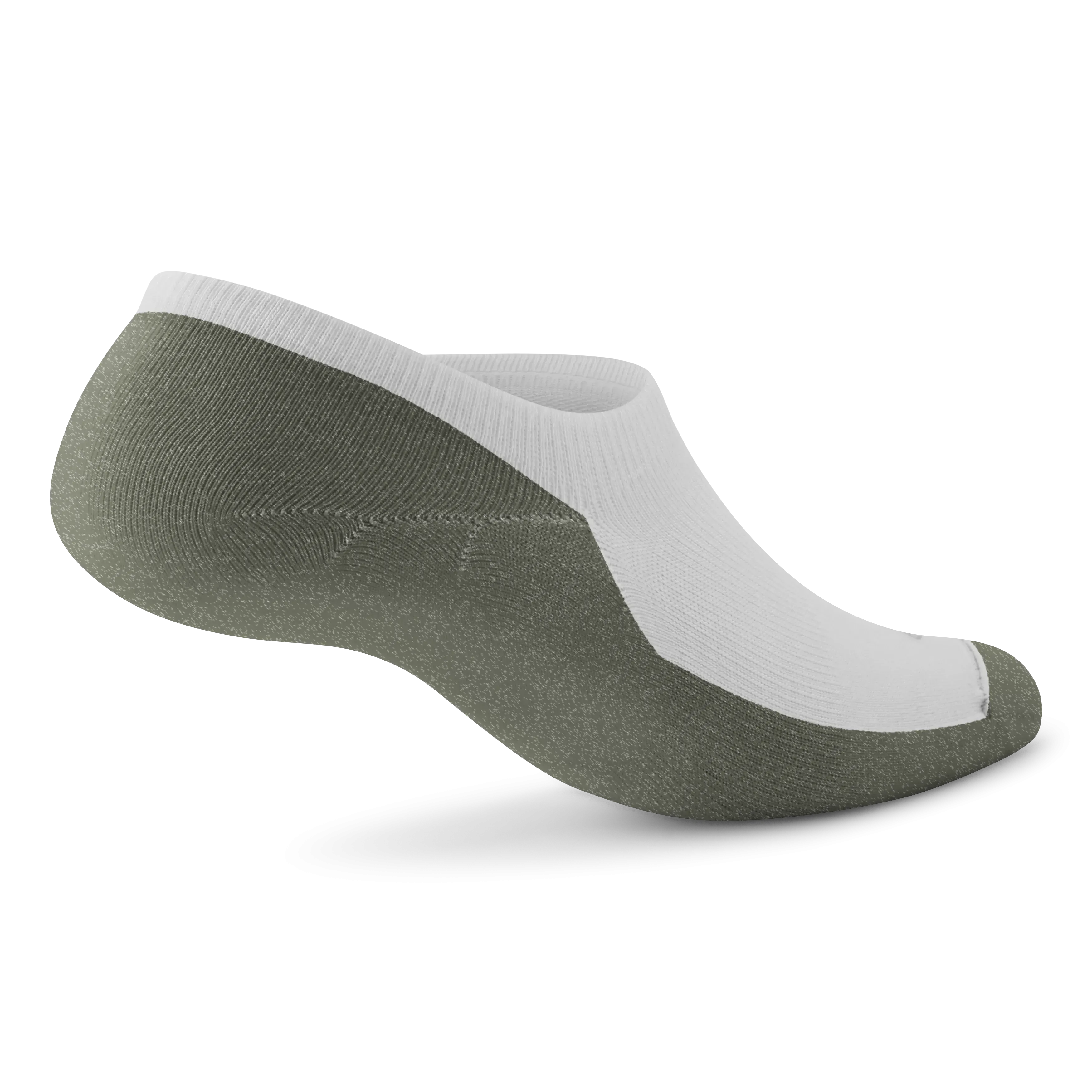 Allbirds Anytime No Show Sock – Blizzard/Thunder Green 89327163