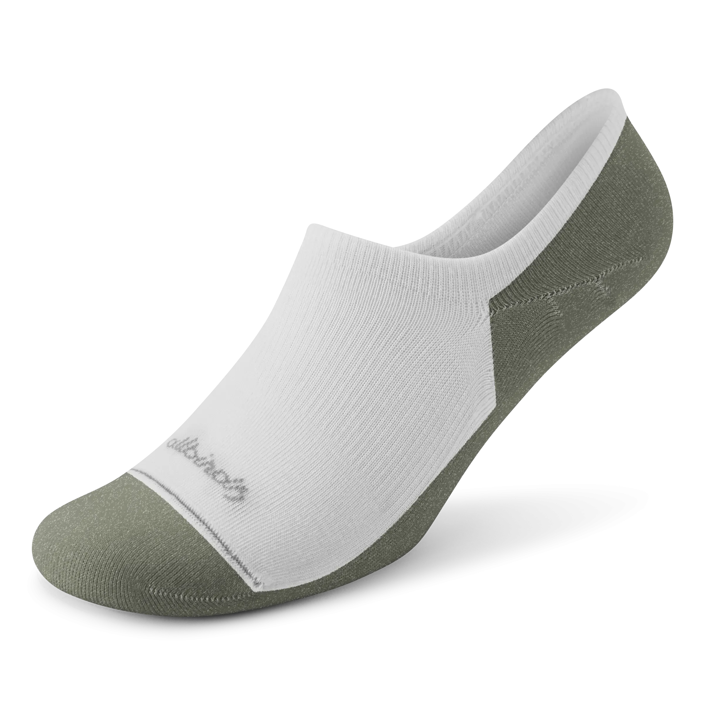 Allbirds Anytime No Show Sock – Blizzard/Thunder Green 74689345