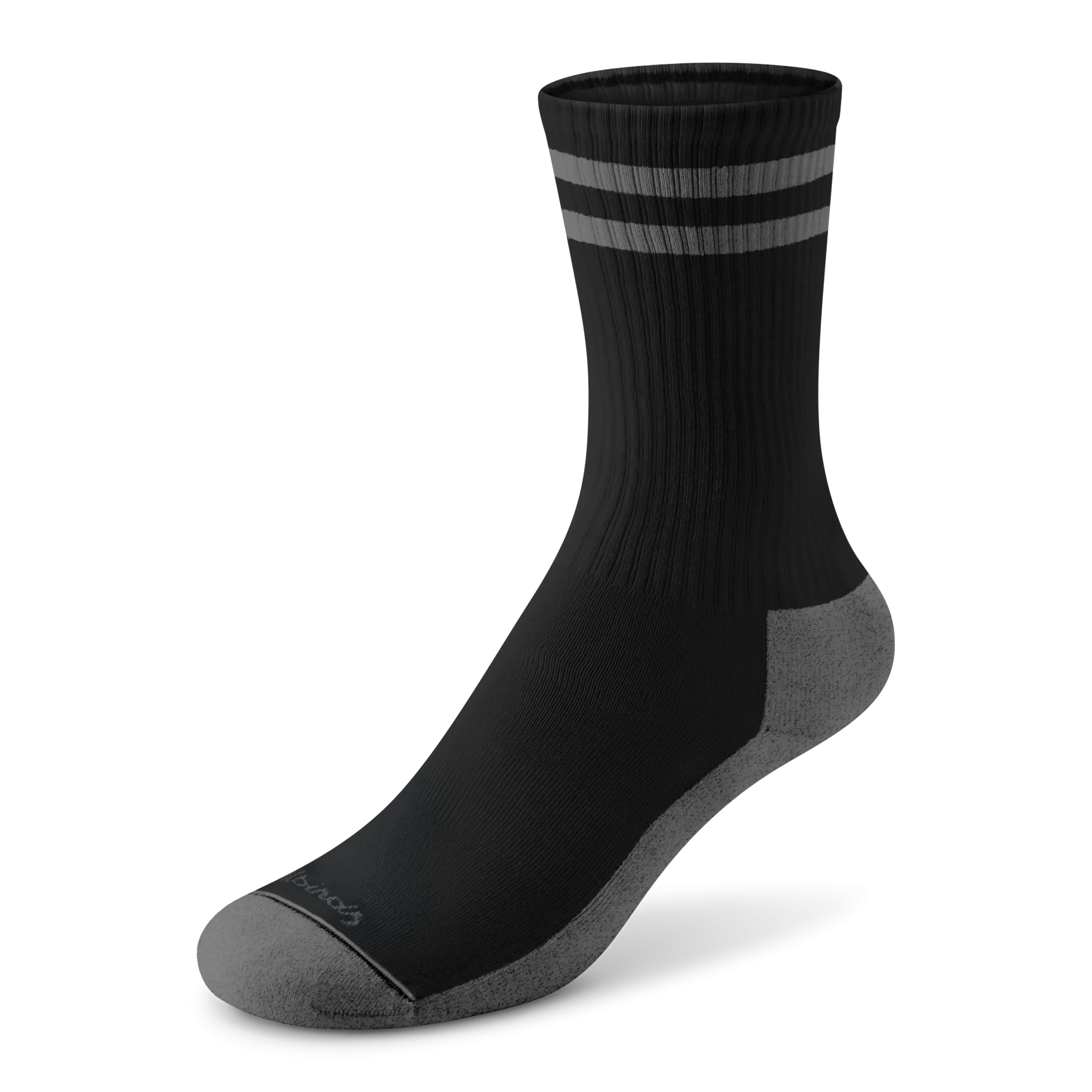 Allbirds Anytime Crew Sock – Natural Black/Dark Grey Stripe 45673113